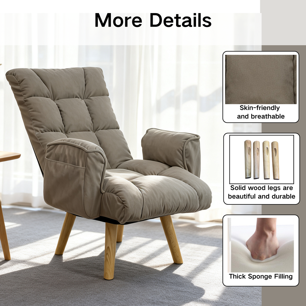 Rotatable Adjustable Back Lazy Sofa Lounge Chair
