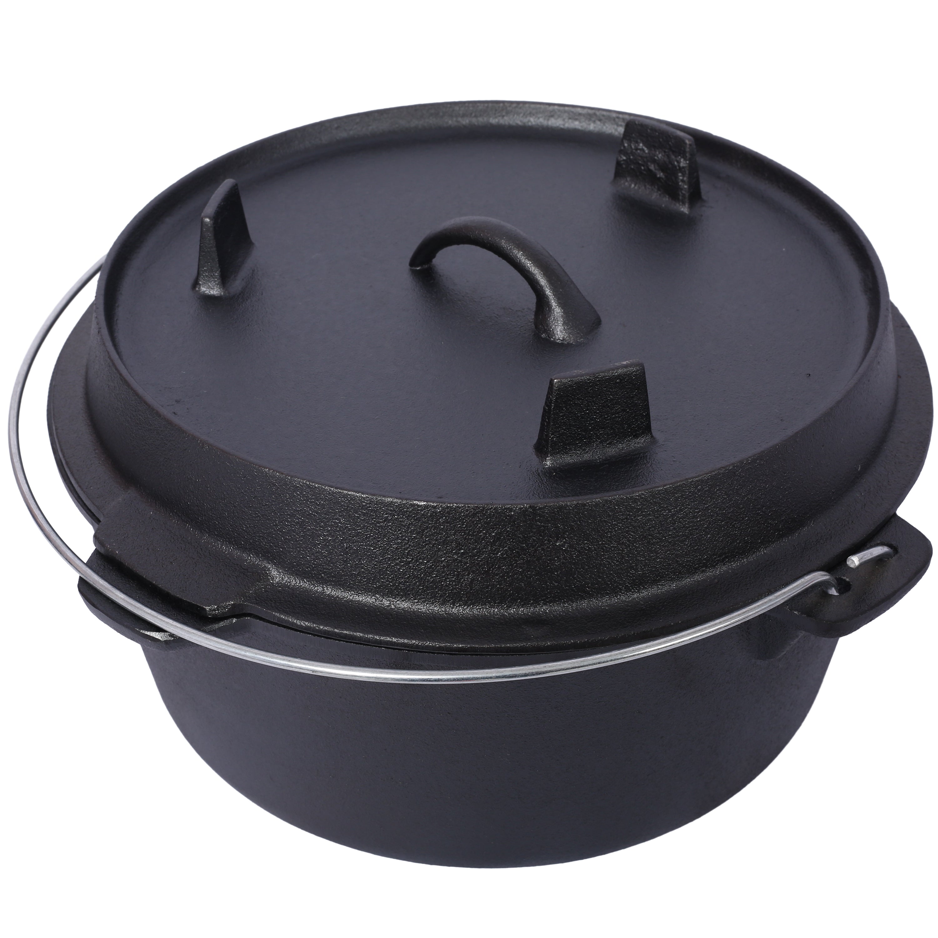 Pre-Seasoned Cast Iron Dutch Oven with Skillet Lid