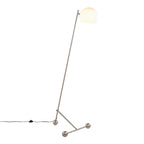 Eileen Contemporary Floor Lamp in Brushed Nickel