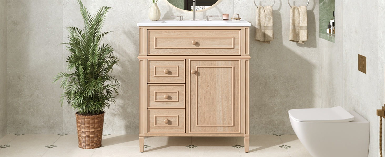 30" Bathroom Vanity With Sink