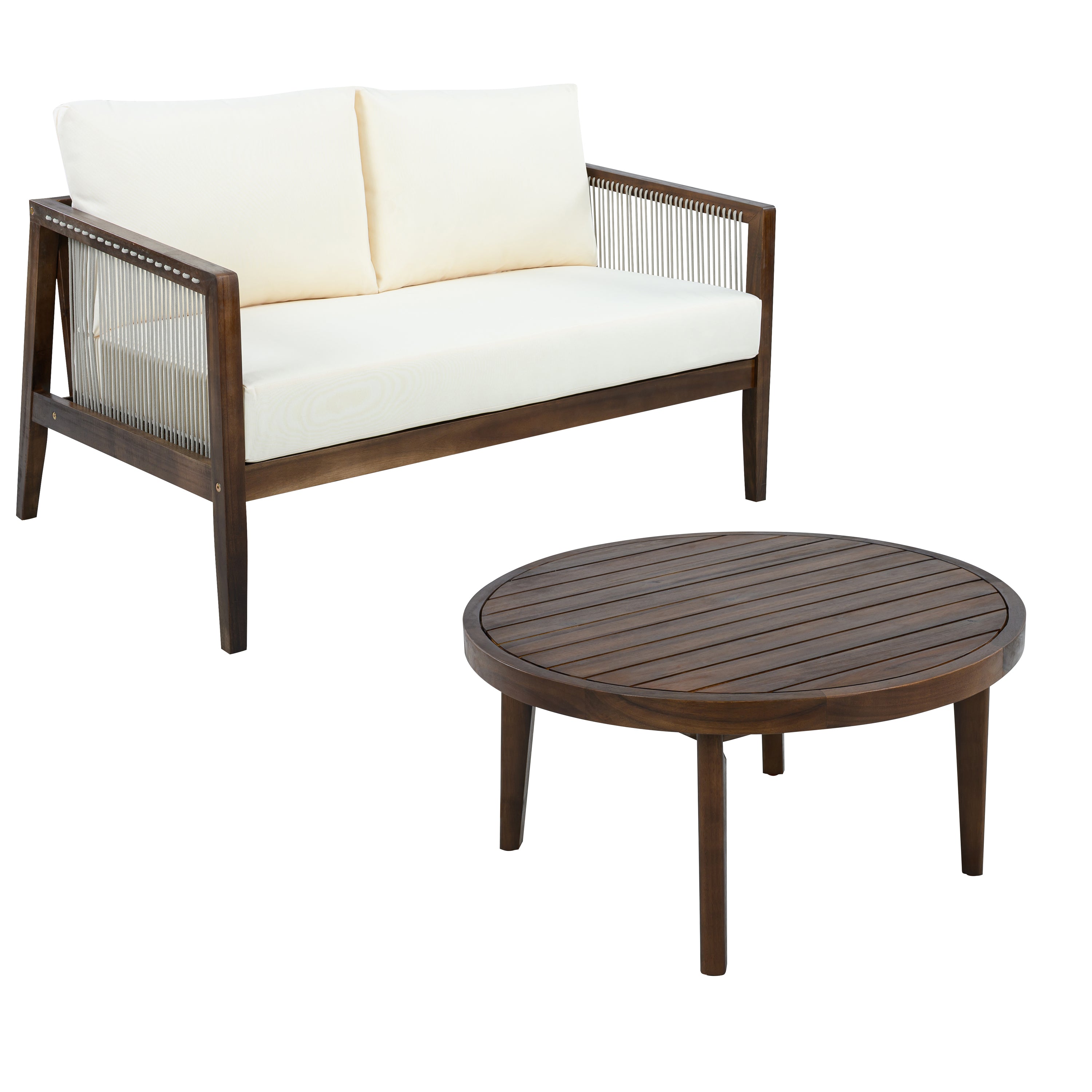 Outdoor Loveseat and Coffee Table Set