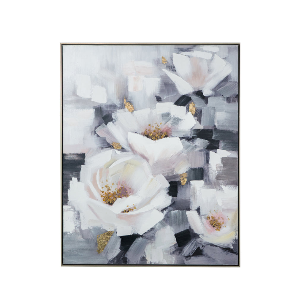 32.3x40.2" Sarah Framed Floral Wall Art