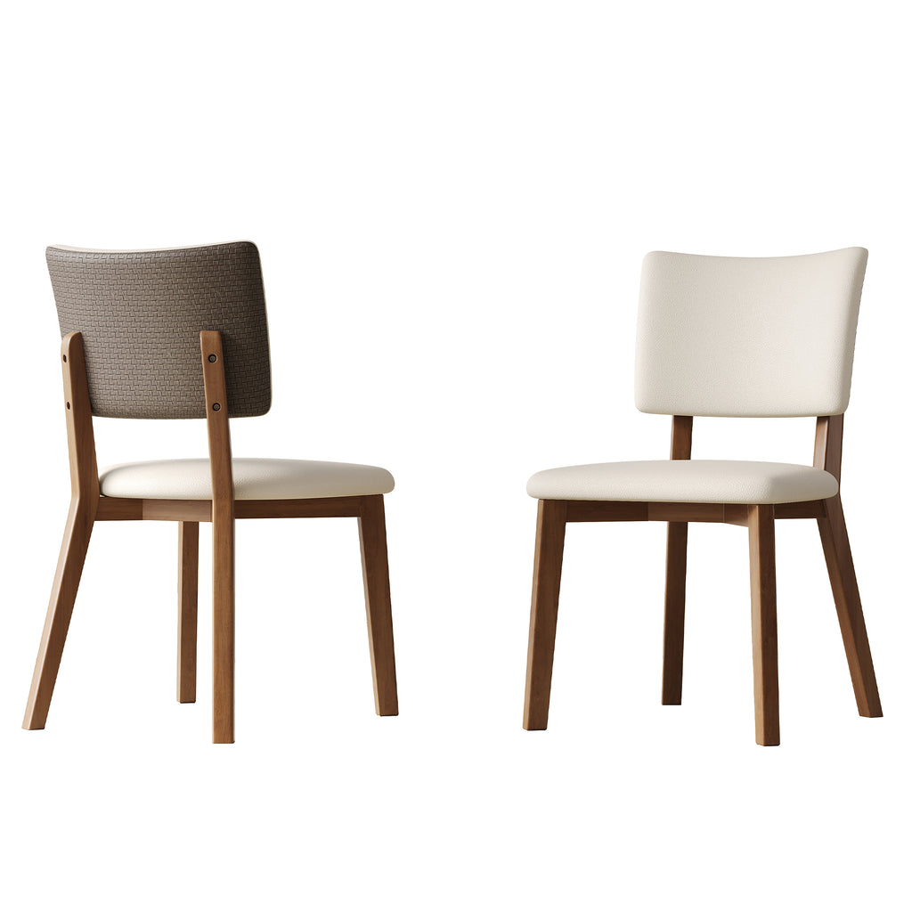 Solid Wood Dining Chair Set of 2 Pieces