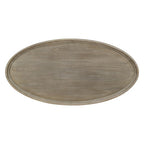 Oval Coffee Table with Shelf