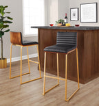 30" Contemporary Fixed-Height Barstool