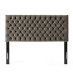 Tufted Upholstered Queen Size Bed Headboard