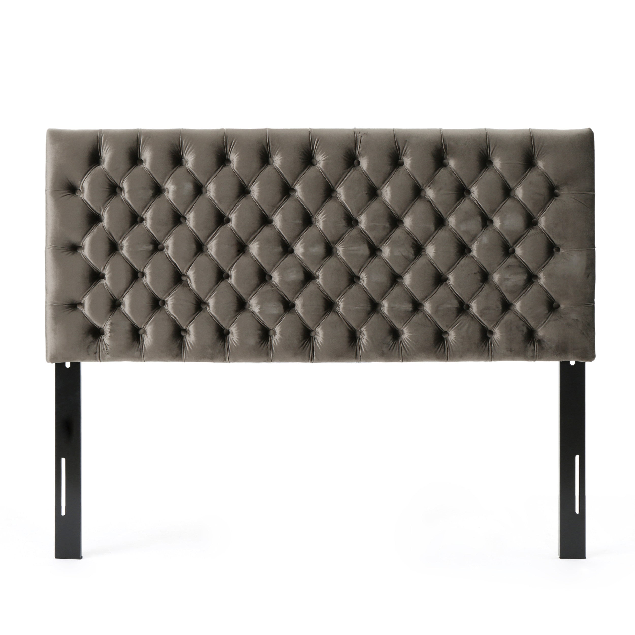Tufted Upholstered Queen Size Bed Headboard