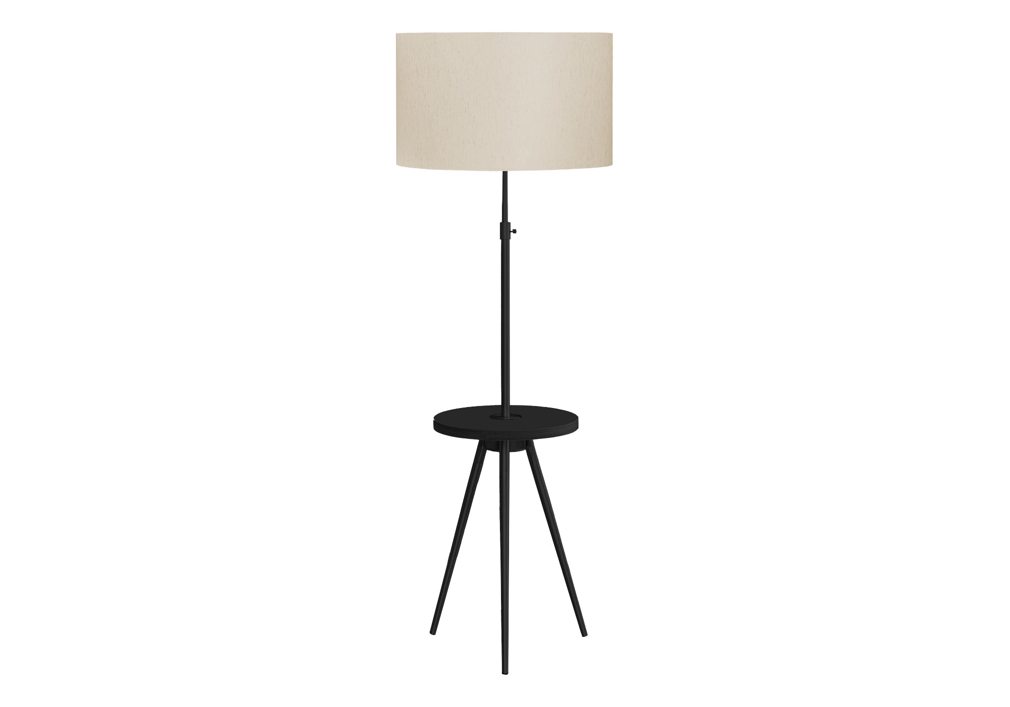 63" Floor Lamp with Table Shelf