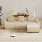 Streamlined Design Modular 3 Seat L Shape Sectional Sofa
