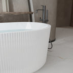 59" Linear Acrylic Freestanding Bathtub