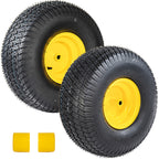 Set of 2 Lawn Mower Tires and Wheel Assembly