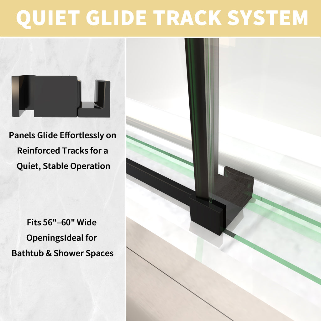 Mod Semi-Frameless Sliding Bathtub Door