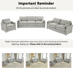 Cozy Upholstered Sofa Set - Oversized Comfortable Design