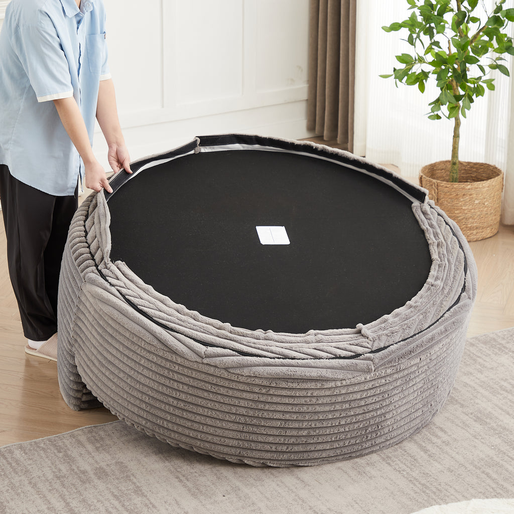 55'L Corduroy Sponge Single Sofa