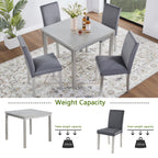 5 Piece Wooden Dining Table Set