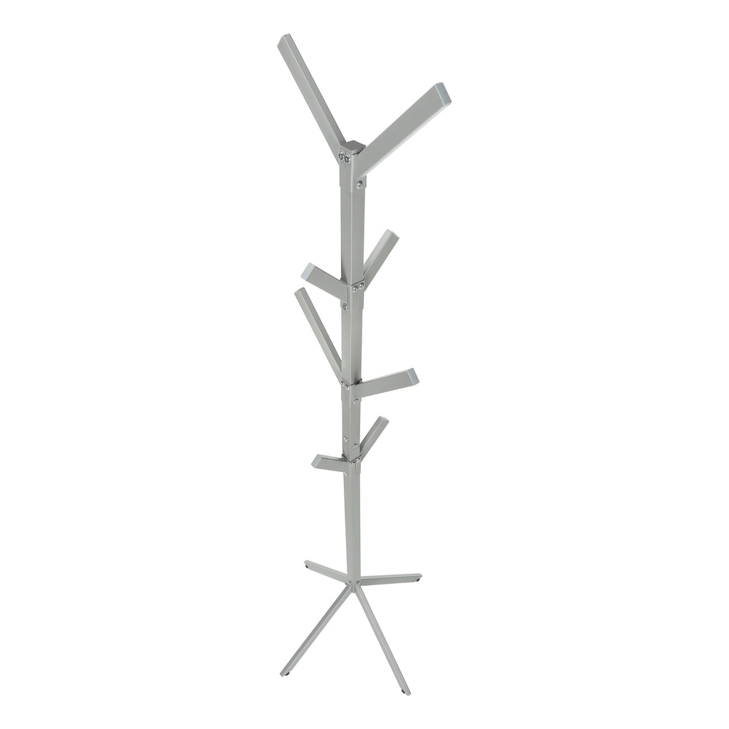 Coat Rack, Hall Tree, Free Standing, 8 Hooks, Entryway, 70"h, Bedroom