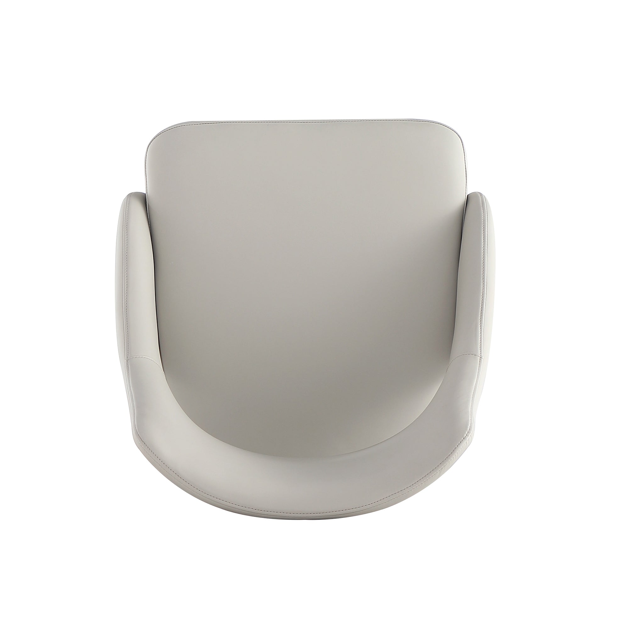 Tremont Metal Vegan Leather Dining Chair in Stone