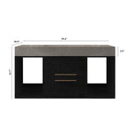 39.4 Inches Single Contemporary Floating Bathroom Vanity