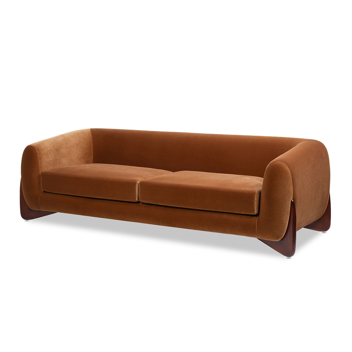 Alpine 90.5" Sherpa Sofa, Burnt