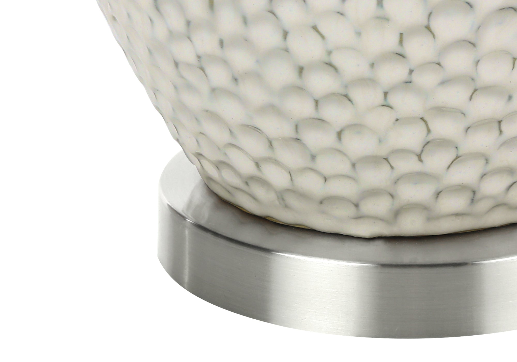 Contemporary Cream Ceramic Table Lamp 28"