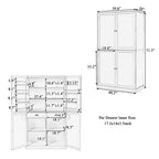 TOPMAX 40.2" High Freestanding Kitchen Pantry