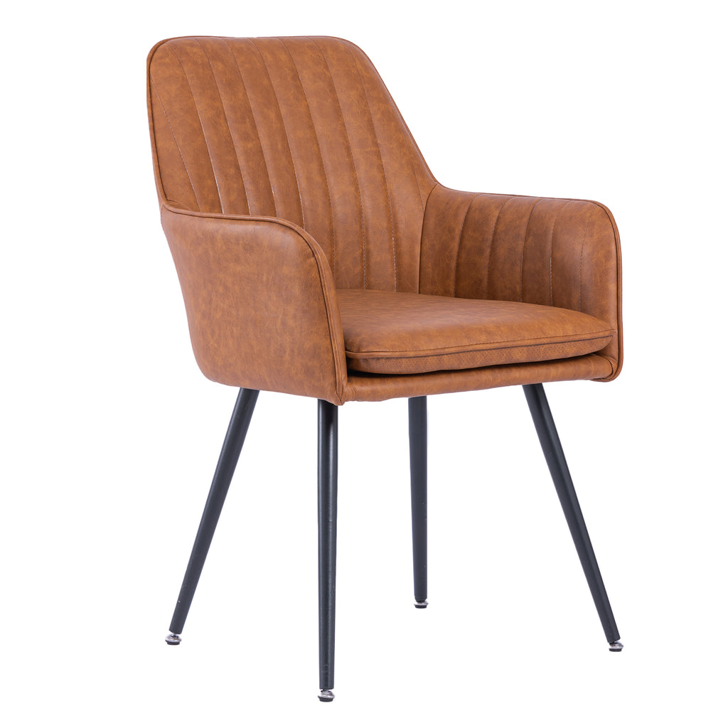 Faux Leather Dining Chair Set of 2