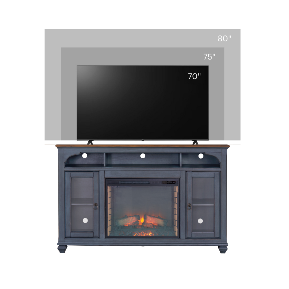 Americana 66 in Fireplace TV Stand for TVs up to 80 inches