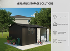 12x10 Ft Metal Garden Sheds Outdoor Storage Sheds