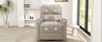 Manual Recliner Massage Recliner Chair in Oatmeal
