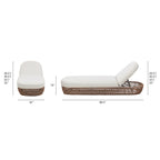 Willow 80.5" Sunbrella Upholstered Woven Patio Lounger