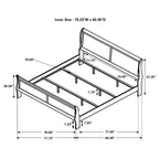 Graffenstaden Cappuccino Wood Eastern King Sleigh Bed