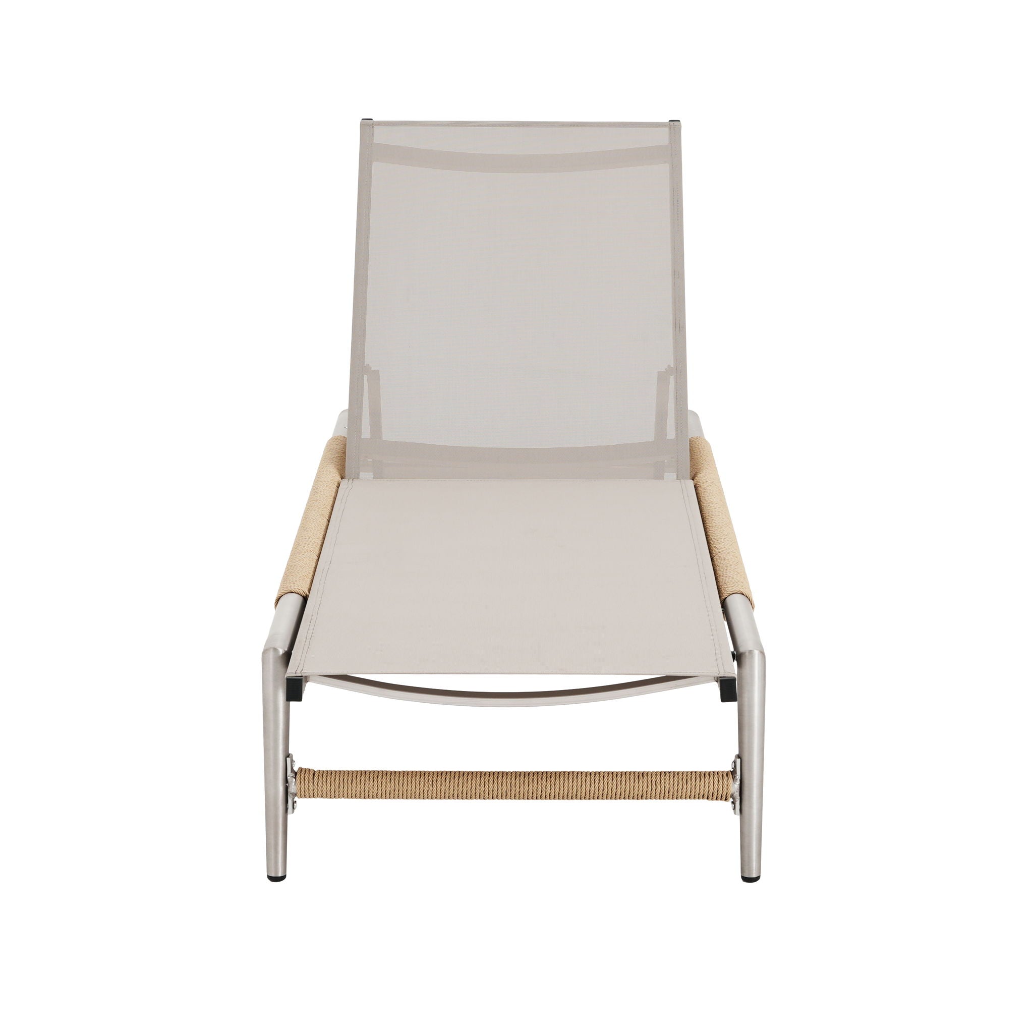 Hargrove Outdoor Aluminum Chaise Lounge with Mesh Seat