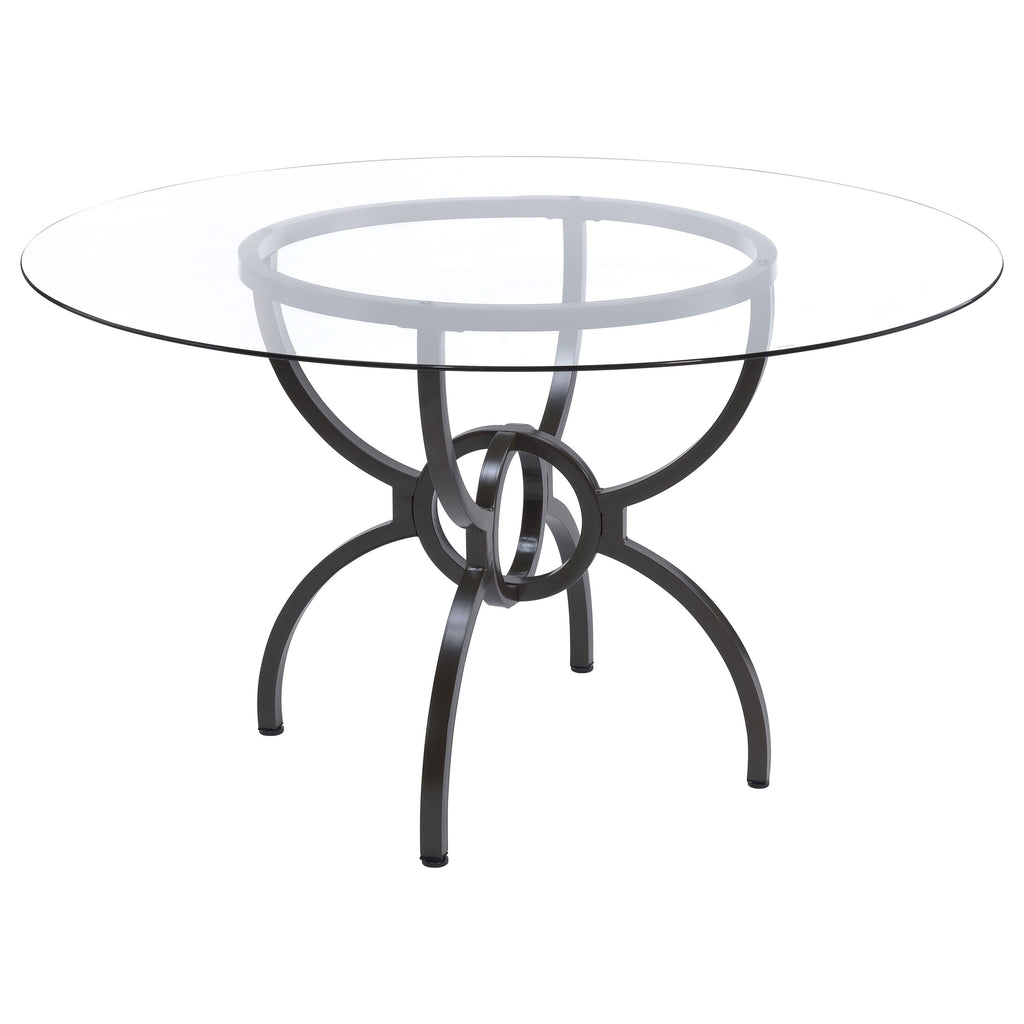 Marina Gunmetal 48-Inch Round Dining Table