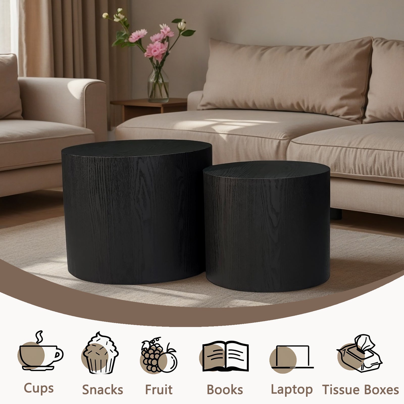 Nesting Coffee Table Set of 2