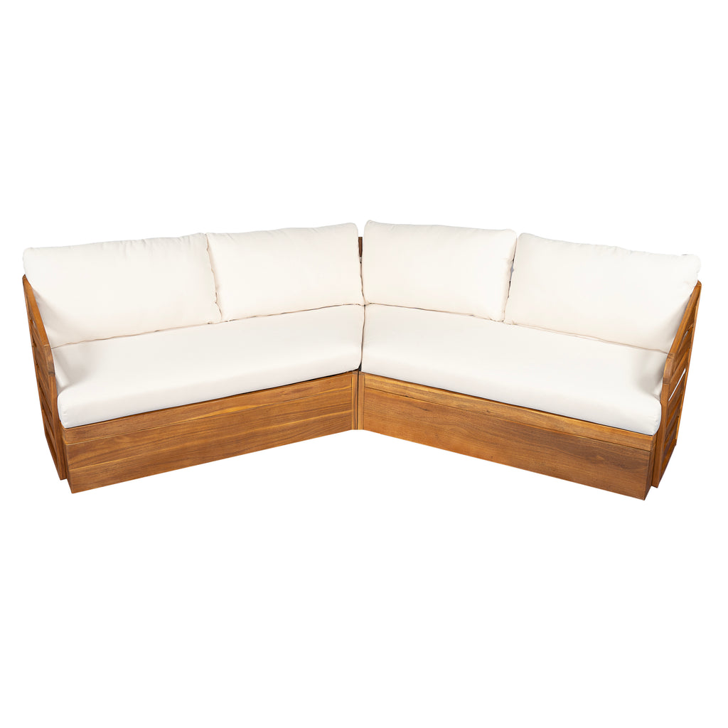 Royal Acacia Patio V Sofa Sectional Set