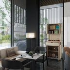 Double-Door Bamboo High-Capacity Storage Cabinet