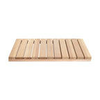 Cedar Wood Shower Mat - Non-Slip Slatted Wooden Bath Mat