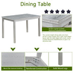 5 Piece Wooden Dining Table Set
