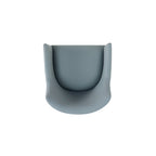 Gansevoort Wood Vegan Leather Armchair in Pewter