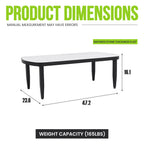 Modern Outdoor Elegance Arc Coffee Table