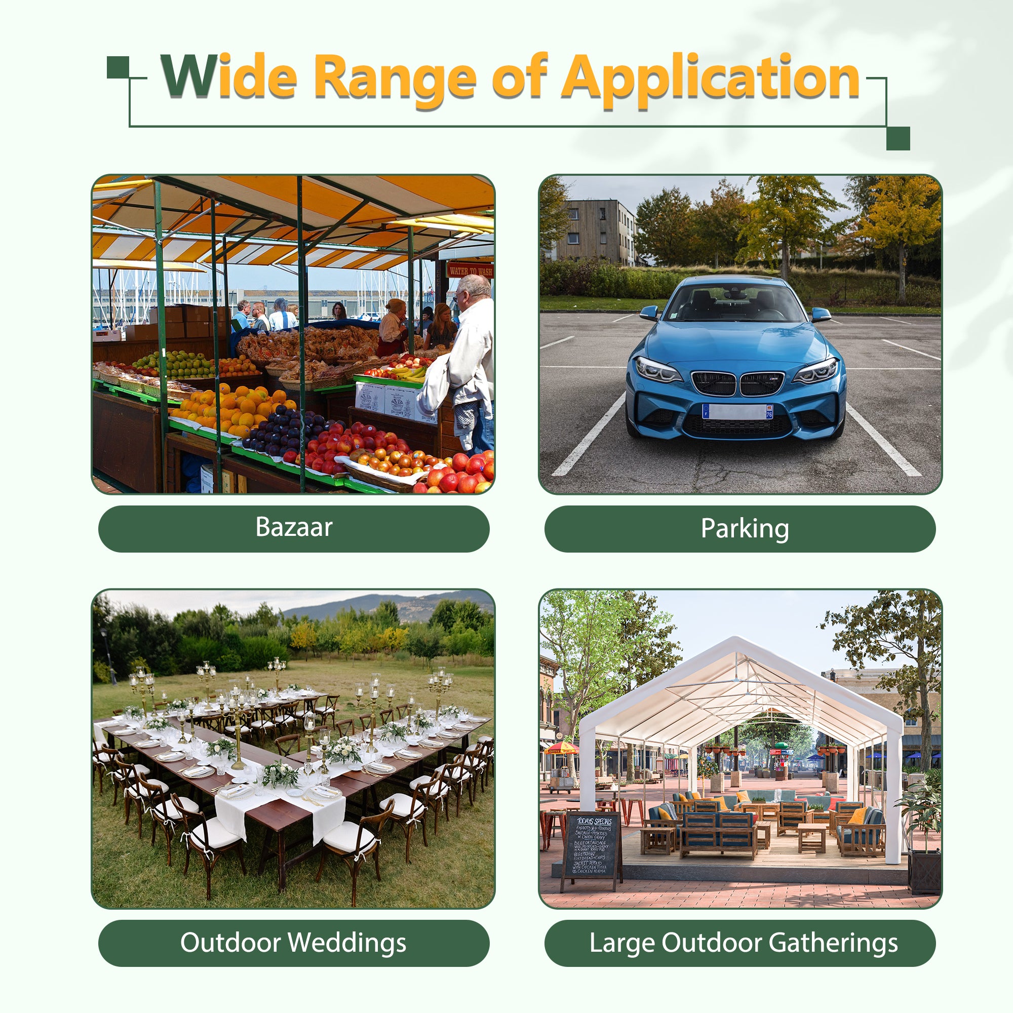 16x32 FT Party Tent with Removable Sidewalls