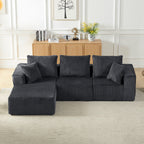 Modular Sectional Sofa - Modern Corduroy Cloud Couch