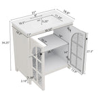 30 Inches Bathroom Vanity with Ceramic Sink