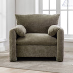 Modern Style Chenille Oversized Armchair