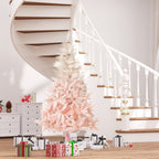 HOMCOM 7ft Unlit Spruce Artificial Christmas Tree with Realistic Branches