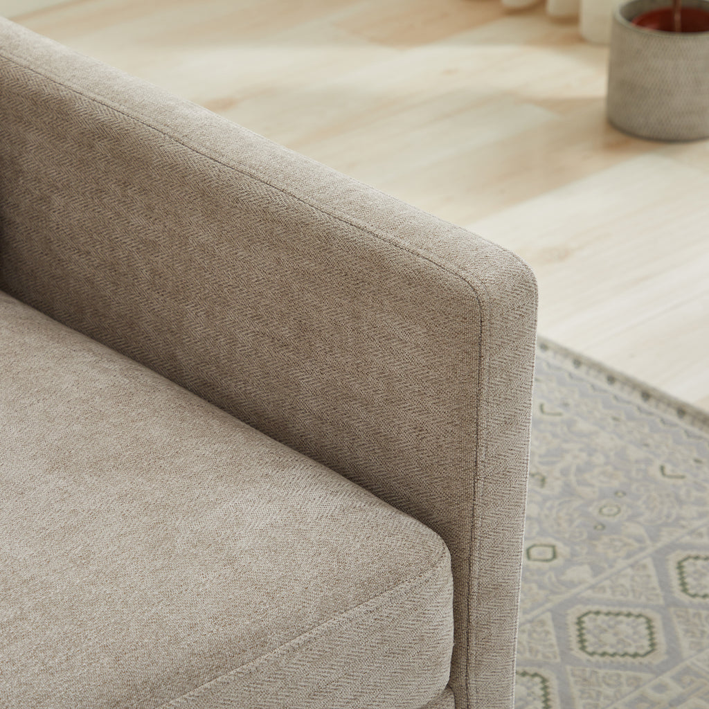 30.5"W Square Upholstered Swivel Accent Chair