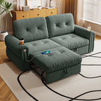 77-Inch Multi-Functional Convertible Sofa Bed