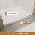 Adjustable Glass Shower Door 56"–60" W x 72" H