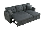 Reversible L-Shaped Sofa Bed with USB Port