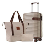 3 Piece Carry-On Luggage Set - Khaki